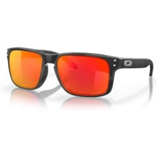 Oakley Мужские солнцезащитные очки Holbrook с квадратной оправой, 100% защита от UVA/UVB/UVC Черный (Matte Black Camo/Prizm Ruby)