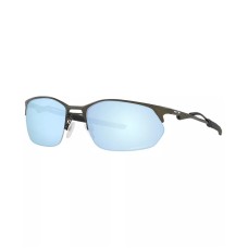 Oakley Мужские поляризованные солнцезащитные очки с прямоугольной рамой, крупные, линзы с градиентом Prizm Серый (SATIN LEAD/PRIZM DEEP WATER POLARIZED)