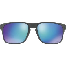 Oakley Солнцезащитные очки Holbrook Mix Prizm Polarized с инновационной оптикой, с прочной рамой из O Matter Синий (Steel/Prizm Sapphire Polarized)