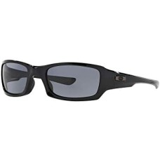 Oakley Солнцезащитные очки Fives Squared с защитой от UVA, UVB, UVC и синего света до 400 нм Черный (Polished Black/Grey (923804))