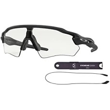 Oakley Мужские солнцезащитные очки Oakley Radar EV Path OO9208 + комплект Leash + набор для ухода iWear Care Черный (Dark Black / Clear)