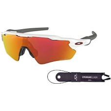 Oakley Мужские солнцезащитные очки Oakley Radar EV Path OO9208 + комплект Leash + набор для ухода iWear Care Белый (Light White/Prizm Ruby)