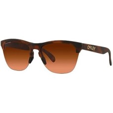 Oakley Солнцезащитные очки Frogskins Lite с полуободковой оправой, в коричнево-черепаховой расцветке, линзы 63 мм Нет цвета (NOCOLOR)