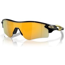 Oakley Мужские солнцезащитные очки Oakley Radarlock Path (A) с UV-защитой, легкой конструкцией и широким обзором Черный (Polished Black/Prizm 24k Polarized)