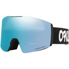 Oakley Лыжные очки Fall Line LARGE/MEDIUM с антиизносным покрытием, Призматические линзы, Черные Черный (Pilot Black/Prizm Sapphire Iridium)