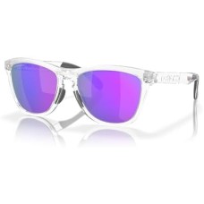 Oakley Солнцезащитные очки Oakley OO9284 Frogskins Range с круглыми линзами из биоматериала, защита от UV Прозрачный (Matte Clear/Prizm Violet)