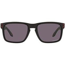 Oakley Мужские солнцезащитные очки Holbrook с квадратной оправой, 100% защита от UVA/UVB/UVC Черный (Matte Black/Prizm Grey)
