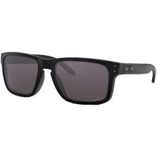 Oakley Мужские квадратные солнцезащитные очки Oakley OO9102 Holbrook, UV-защита, стильный дизайн Черный (Black/Prizm Grey Polarized)