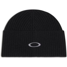 Oakley Мужская шапка с ребристой вязкой из альпаки, мериносовой шерсти, вискозы и переработанного нейлона Черный (Blackout)