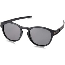 Oakley Круглые солнцезащитные очки с легкой конструкцией, Low Bridge Fit, матовые черные/Prizm Sapphire, 53 мм Черный (Matte Black/Prizm Grey)