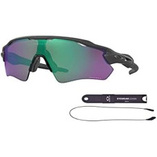 Oakley Мужские солнцезащитные очки Oakley Radar EV Path OO9208 + комплект Leash + набор для ухода iWear Care Серый (Steel / Prizm Road Jake)