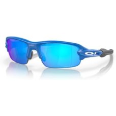Oakley Легкие детские солнцезащитные очки Flak XXS для детей 6-10 лет с накладками Unobtainium Синий (Matte Primary Blue/Prizm Sapphire)