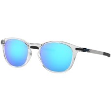 Oakley Мужские круглые солнцезащитные очки с ключевым мостиком, O-Matter, из нержавеющей стали, комфортная посадка Прозрачный (Polished Clear/Prizm Sapphire)