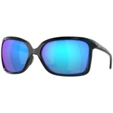 Oakley Женские очки в стиле кошачьи глаза Oakley Wildrye OO9230 + шнурок + набор аксессуаров iWear Синий (Polished Transprent Posidon / Prizm Sapphire Polarized)