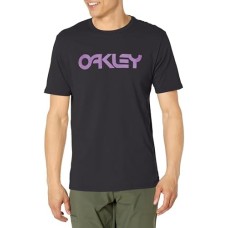 Oakley Футболка Oakley Mark II 2.0 с короткими рукавами, 100% хлопок, прямой крой, с логотипом Черный (Blackout/Ultra Purple)