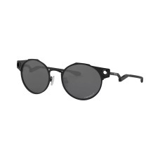 Oakley Мужские круглые поляризованные солнцезащитные очки Deadbolt, размер 50-19-134 Черный (SATIN BLACK/PRIZM BLACK POLARIZED)