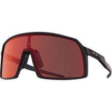 Oakley Солнцезащитные очки Sutro Prizm с широкими цилиндрическими линзами, обзор по бокам, защита от UVA и UVB Черный (Matte Black/PRIZM Trl Torch)